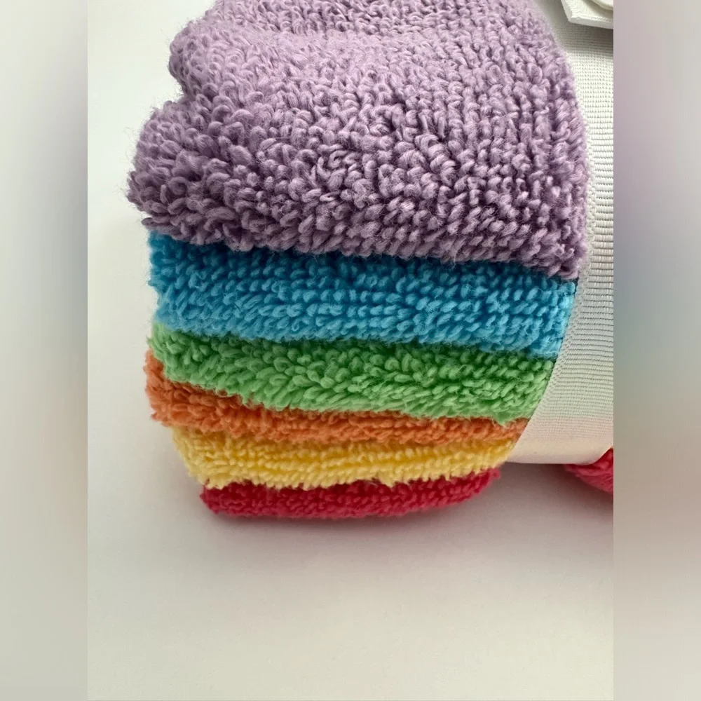 6pc STUDIO BELLE Quick Dry 100% Zero Twist Cotton Washcloth Towels - 13” x 13”